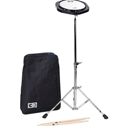 CB Percussion 3650 CB Practice Pad Kit with Pad, Pad Stand, Sticks, and Bag