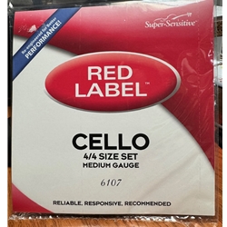 SUPER-SENSITIVE 6107 Set; 4/4 Medium; Red Label Cello; Super Sensitive