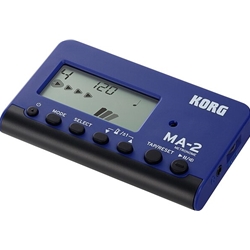 MA2BL KORG Metronome - Blue/Black, built-in stand, w/2 AAA batteries